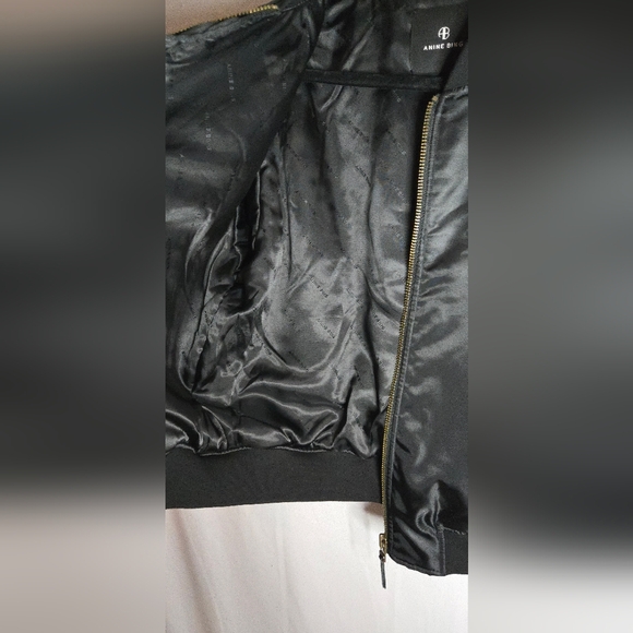 Anine Bing Leon Black Bomber Jacket Women's XS - Picture 10 of 16